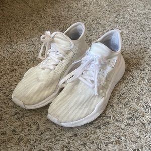 White Adidas Equipment Shoes